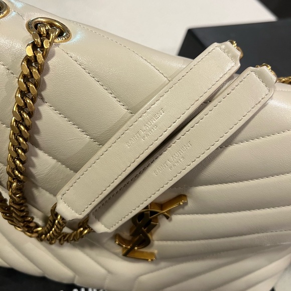 YSL LOULOU MEDIUM - BLANC VINTAGE - Picture 4 of 5